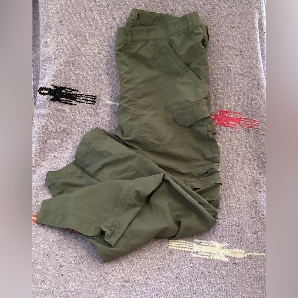 Rei Co-Op Pants Mens 30L Green Sahara Convertible Outdoor Cargo